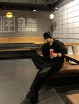 [Set-up]Find fleece sweat zip-up pants