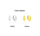 26SS★ Champagne Moon Silver Goutte Glint Earrings XS