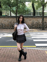 Basic Cotton Three Quarter Sleeve T-shirt (5color)