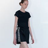 Like ribbed tee black