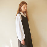 Big Pocket String Shirt White