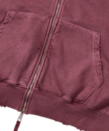 P. Crusades hood zip _ Solid pink 