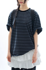 Velin pigment stripe T-shirt