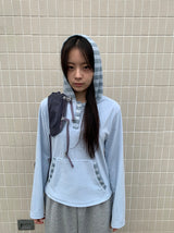Lanno Stripe Color Matching Hoodie