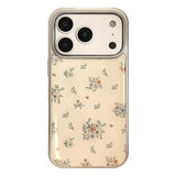 Vintage Coated Flower Print iPhone Case