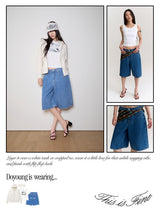 Denim Bermuda Shorts