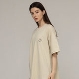 [UNISEX] Small Line Drawing Smile Short Sleeve T-Shirt