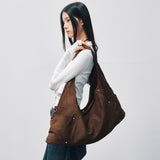 Maren_ Suede Dark Brown