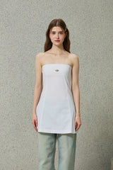 KITTEN MINI DRESS / WHITE