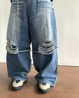 オルトレイヤードデニムパンツ