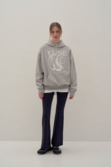 フーディー アーシーユース ニードルワーク - グレー
