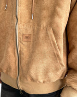 Work Corduroy Hood Zip-Up