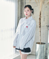 UNISEX 2WAYハートシャツ ホワイト