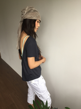 Node punched hair scarf (2color)