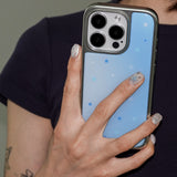 starry night silver epoxy case. summer blue