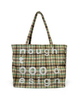 000design Check Shopper Bag / Green