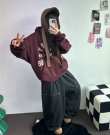 MINK🐻🧸RIVET STRING LONG WIDE PANTS 💙🖤2COLOR