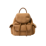 Nube Suede Mini Backpack (Camel)
