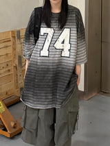 dirty 74 striped t-shirt