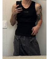 [S/S] Stud golgi sleeveless(2color)