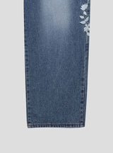 [Unisex] Real stitch semi wide denim pants