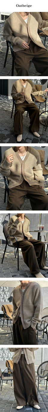 [F/W] ミニマルラインウールカーディガン(3color)