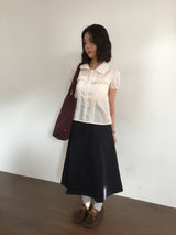 Anki Flora Frill Blouse (1color)