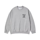 25SS INK STAMP LOGO SWEATSHIRT MELLANGE