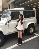 ローライズ ダークデニム ショートパンツ