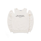 True Cut out Sweatshirts_Cream
