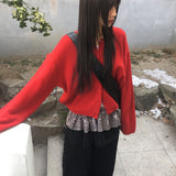 エルシャ ベーシック ニット カーディガン