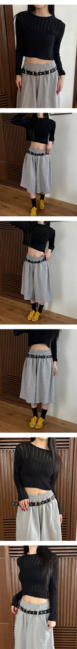 シースルークロップニット(3color)