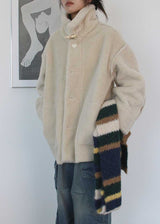 WOOL BLEND COLOR MUFFLER