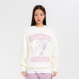 COLLEGE CAT SWEATSHIRTS-IVORY