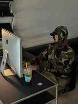 ASCLO Heavy Camo Knit Hood Zip Up