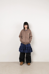 Twister Star Button Hoodie Zip-up - Brown    