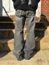 Ront Brush Flare Denim Pants 2C
