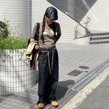 Tete leather beret cap