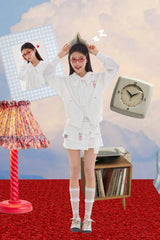 Off the Clock Hooded Jacket (White)