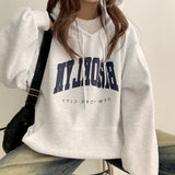 Mulnew lettering oversized napping hoodie