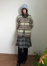 PLAID LAYERED WRAP SKIRT