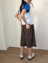 ワイドキュロットパンツ (3color)