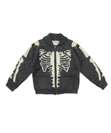BT Skull Jagard Cowichan Knit Zip-Up (2C)