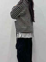 STRIPE TWEED CARDIGAN