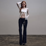 Wave Mesh Cardigan [Ivory]