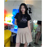 マイハートリボンクロップTシャツ [3COLOR]