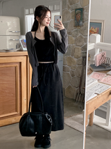 [SHOPPERMADE] Sucre Cotton Eyelet Crop Cardigan (5color)
