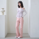 STANDARD COTTON PANTS-BLACK