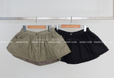 Quilting Padding Flare Miniskirt