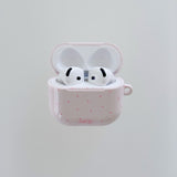 ベイビーピンク ミニ ドット AirPods ケース